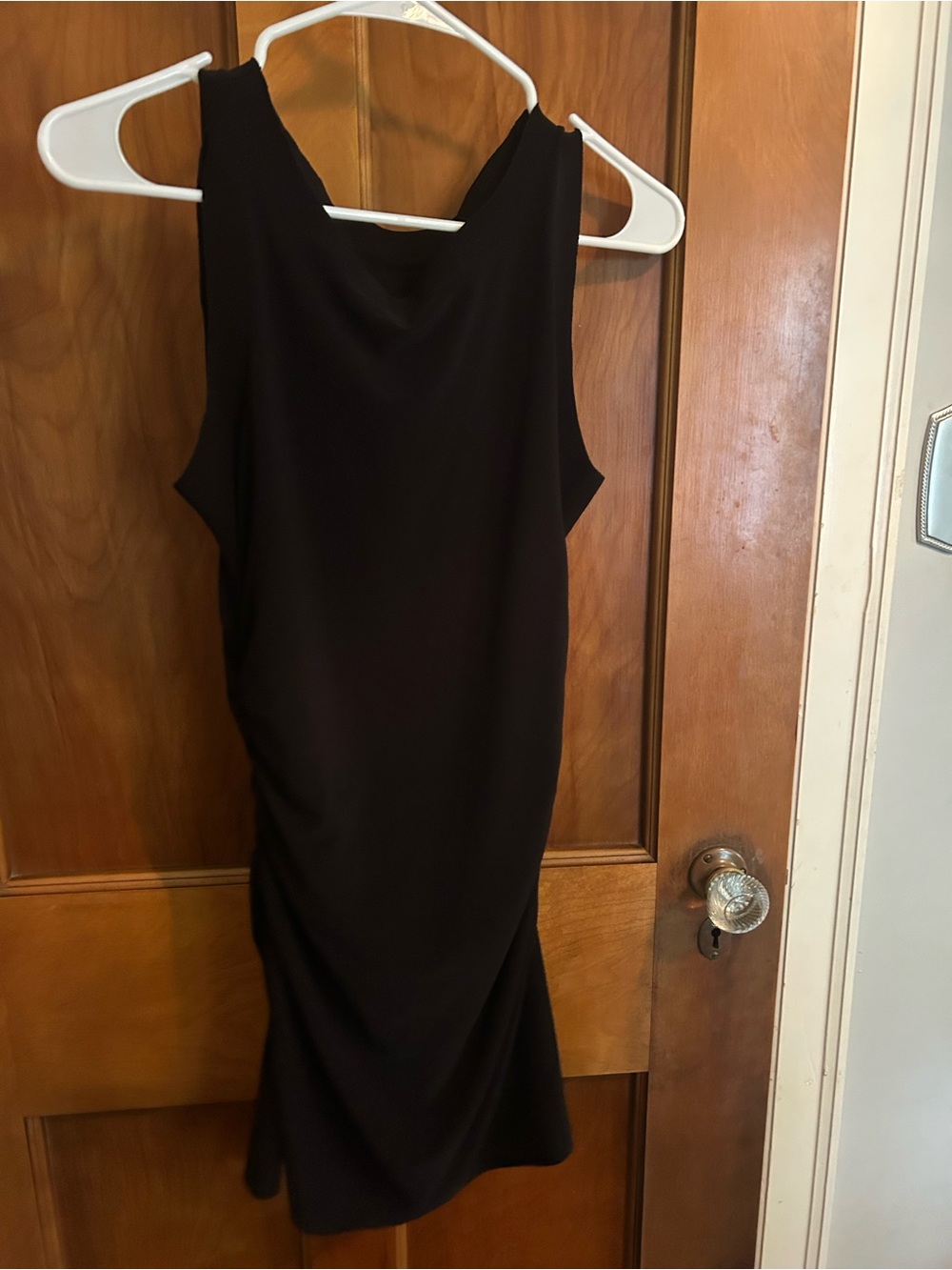 Norma Kamali Black Sleeveless Midi Dress